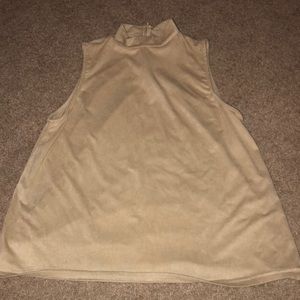 Flowy turtle neck tank top